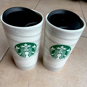 Starbucks Marble Mug Set - NEW